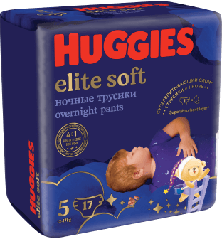 ТРУСИКИ HUGGIES (ХАГГИС) ELITE SOFT - 5 НОЧНЫЕ №17