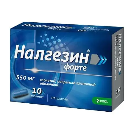НАЛГЕЗИН ФОРТЕ 550МГ №10 ТАБЛ