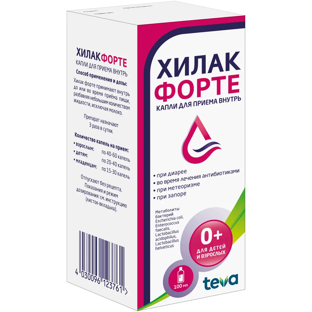ХИЛАК ФОРТЕ 100МЛ №1 КАПЛИ