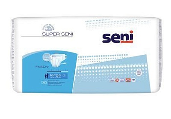 ПОДГУЗНИКИ УРОЛОГИЧЕСКИЕ SENI (СЭНИ) SUPER LARGE 3 №30