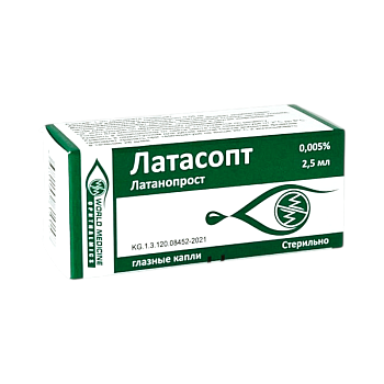 ЛАТАСОПТ 0,005% 2,5МЛ №1 КАПЛИ ГЛАЗ