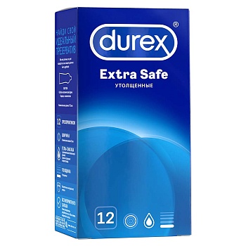 ПРЕЗЕРВАТИВЫ DUREX (ДЮРЕКС) EXSTRA SAFE №12