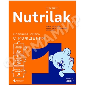 СМЕСЬ МОЛОЧНАЯ NUTRILAK (НУТРИЛАК) №1 НАЧАЛЬНАЯ 300ГР