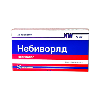 НЕБИВОРЛД 5МГ №28 ТАБЛ