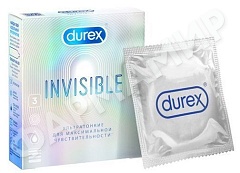 ПРЕЗЕРВАТИВЫ DUREX (ДЮРЕКС) INVISIBLE УЛЬТРАТОНКИЕ №3