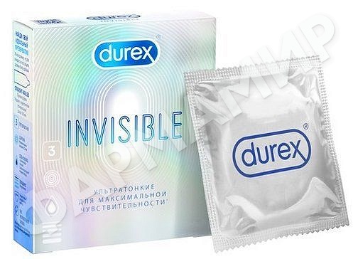 ПРЕЗЕРВАТИВЫ DUREX (ДЮРЕКС) INVISIBLE УЛЬТРАТОНКИЕ №3