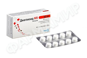ДИАГЛИЗИД МR 60МГ №30 ТАБЛ
