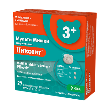 ПИКОВИТ МУЛЬТИ МИШКИ 3+ №27