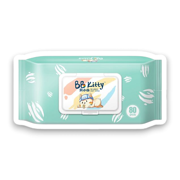САЛФЕТКИ ВЛАЖНЫЕ BB KITTY (ББ КИТИ) 80ШТ