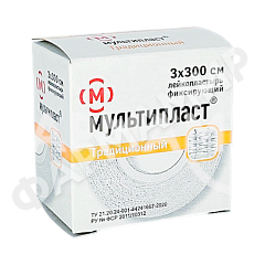 ЛЕЙКОПЛАСТЫРЬ МЕД 3*300 КАРТ