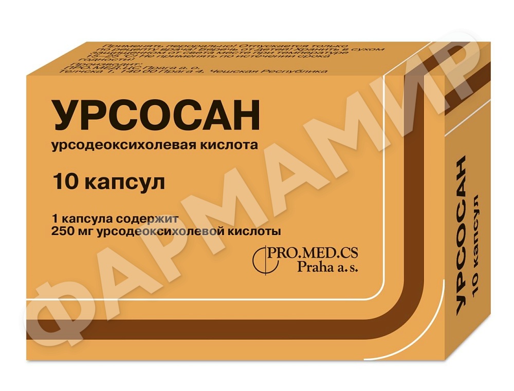 УРСОСАН 250МГ №10 КАПС