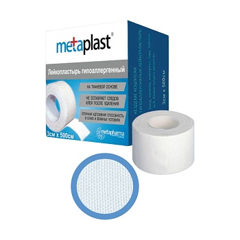 ЛЕЙКОПЛАСТЫРЬ НА ТКАНЕВ ОСНОВЕ 5*500СМ METAPLAST