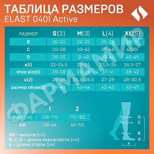ГОЛЬФЫ МЕД.ЭЛАСТ.КОМП. 0401 ACTIVE 18-21, 2 РОСТ -3 СЕРЫЙ/БЕЛЫЙ ТОНУС (НДС)