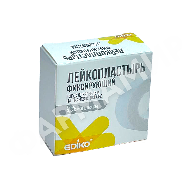 ЛЕЙКОПЛАСТЫРЬ EDIKO (ЭДИКО) ТКАНЕВЫЙ 2,5*500 ЛЕКАРЬ