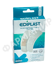 ПЛАСТЫРЬ ПРОЗРАЧНЫЙ ВОДОСТОЙКИЙ №10 EDIPLAST(ЭДИКО)
