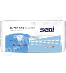ПОДГУЗНИКИ УРОЛОГИЧЕСКИЕ SENI (СЭНИ) SUPER EXTRA LARGE 4 №30
