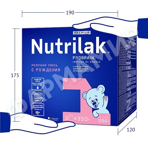 СМЕСЬ МОЛОЧНАЯ NUTRILAK (НУТРИЛАК) PREMIUM №1 АДАП НАЧ C 0 МЕС 1050ГР