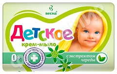 МЫЛО КУСКОВОЕ Д/ДЕТЕЙ ВЕСНА ЭКСТРАКТ ЧЕРЕДЫ 90ГР
