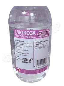 ГЛЮКОЗА 5% 250МЛ Р-Р Д/ИНФ КИТАЙ