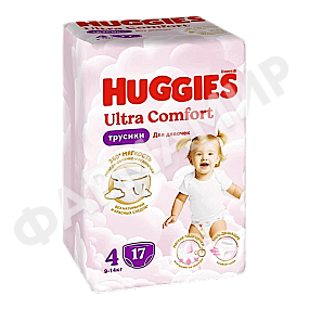 Трусики HUGGIES (ХАГГИС) Pants- 4  №17 (Девочка)