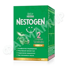 СМЕСЬ МОЛОЧНАЯ NESTLE NESTOGEN (НЕСТЛЕ НЕСТОЖЕН) С ПРЕБИОТИКАМИ 2 600ГР
