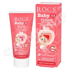 ПАСТА ЗУБНАЯ Д/ДЕТЕЙ ROCS (РОКС) BABY ЯБЛОКО 45ГР