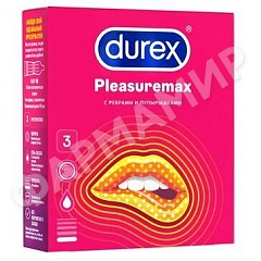 ПРЕЗЕРВАТИВЫ DUREX (ДЮРЕКС) PLEASUREMAX С РЕБРАМИ И ПУПЫРЫШКАМИ №3