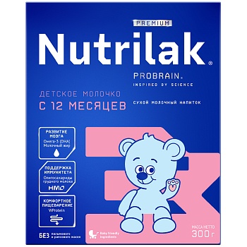 СМЕСЬ МОЛОЧНАЯ NUTRILAK (НУТРИЛАК) PREMIUM №3 C 12 МЕС 600ГР