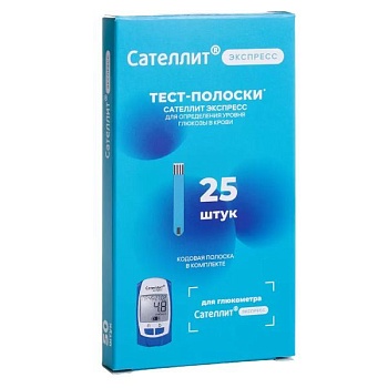 ТЕСТ ПОЛОСКИ ПКГ-03 САТЕЛЛИТ ЭКСПРЕСС №25