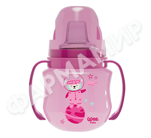 Непроливайка WEE BABY (ВИИ БЕЙБИ) Антиколиковая с ручками 125мл (ПП) (753)