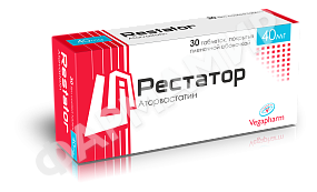 РЕСТАТОР 40МГ №30 ТАБЛ