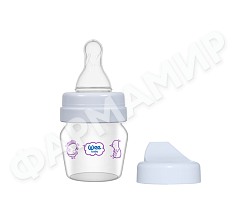 Бутылочка WEE BABY (ВИИ БЕЙБИ) стекло + поильник 30мл (792)