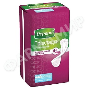 ПРОКЛАДКИ УРОЛОГИЧЕСКИЕ DEPEND (ДЕПЕНД) NORMAL №12