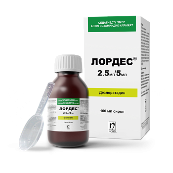 ЛОРДЕС 25МГ/5МЛ 100МЛ СИРОП