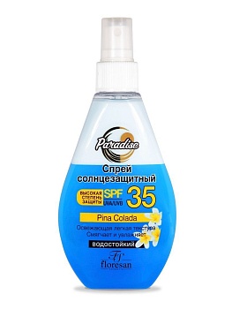 СПРЕЙ СОЛНЦЕЗАЩИТНЫЙ Д/ЛИЦА И ТЕЛА FLORESAN (ФЛОРЕСАН) SPF35 160МЛ