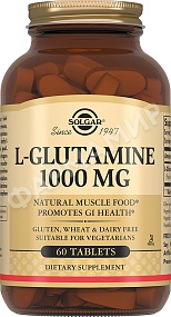 L-ГЛУТАМИН 1000МГ №60 ТАБЛ СОЛГАР (SOLGAR)