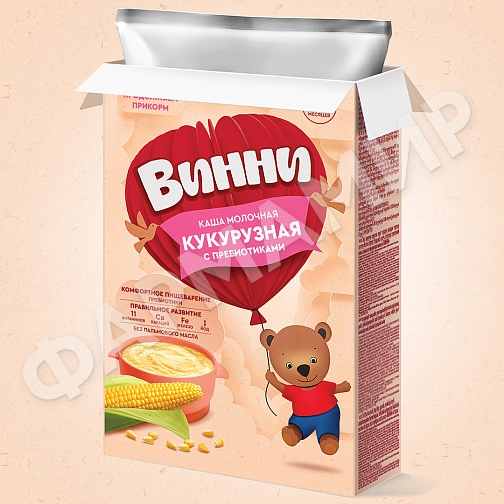 КАША МОЛОЧНАЯ ВИННИ КУКУРУЗНАЯ С ПРЕБИОТИКАМИ 200ГР