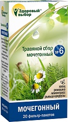 ЗДОРОВЫЙ ВЫБОР СБОР ТРАВ №6 1,5ГР №20 Ф/П МОЧЕГОННЫЙ