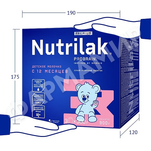 СМЕСЬ МОЛОЧНАЯ NUTRILAK (НУТРИЛАК) PREMIUM №3 ДЕТСКОЕ МОЛОЧКО C 12 МЕС 900ГР