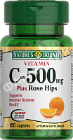 ВИТАМИН С 500МГ И ШИПОВНИК №100 ТАБЛ NATURES'S BOUNTY (НЕЙЧЕРЕС БАУНТИ)