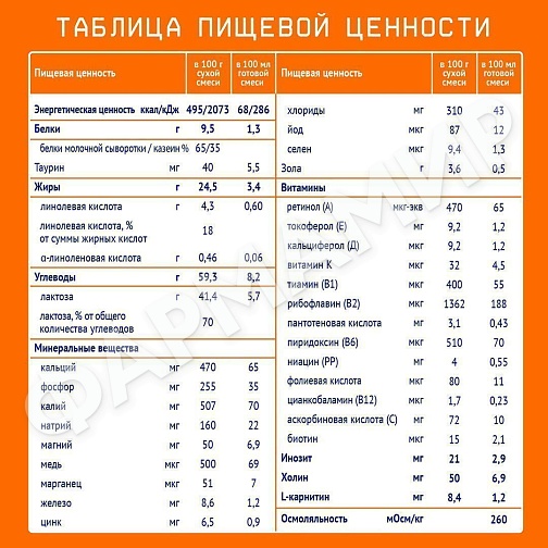 СМЕСЬ МОЛОЧНАЯ NUTRILAK (НУТРИЛАК) №2 ПОСЛЕДУЮЩАЯ 300ГР