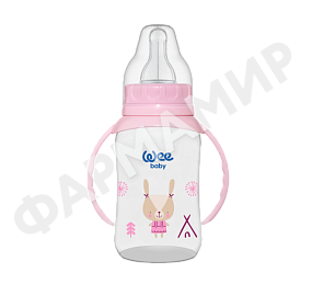 БУТЫЛОЧКА WEE BABY (ВИИ БЕЙБИ) С РУЧКАМИ 150МЛ (ПП) 6-18МЕС (744)