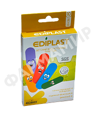 ПЛАСТЫРЬ Д/ДЕТЕЙ ВОДОСТОЙКИЙ №10 EDIPLAST (ЭДИКО)
