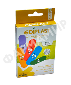 ПЛАСТЫРЬ Д/ДЕТЕЙ ВОДОСТОЙКИЙ №10 EDIPLAST (ЭДИКО)
