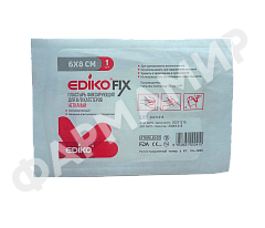 ПЛАСТЫРЬ 6*8 ФИКСИР Д/КАТЕТ НЕТКАН №50 EDIPLAST (ЭДИКО)