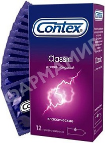 ПРЕЗЕРВАТИВЫ CONTEX (КОНТЕКС) КЛАССИЧЕСКИЕ №12