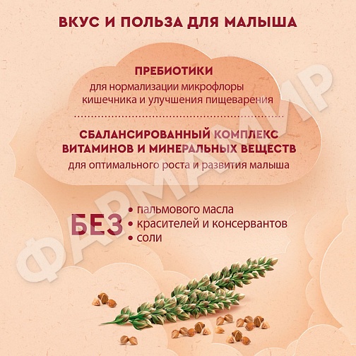 КАША МОЛОЧНАЯ ВИННИ ГРЕЧНЕВАЯ С ПРЕБИОТИКАМИ 200ГР