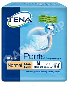 ТРУСИКИ Д/ВЗР TENA (ТЕНА) PANTS NORMAL №10 М