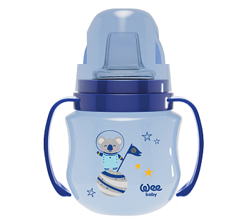 Непроливайка WEE BABY (ВИИ БЕЙБИ) Антиколиковая с ручками 125мл (ПП) (753)