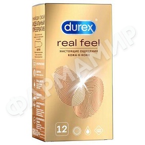 ПРЕЗЕРВАТИВЫ DUREX (ДЮРЕКС) REAL FEEL ДЛЯ ЕСТЕСТВ ОЩУЩЕНИЙ №12